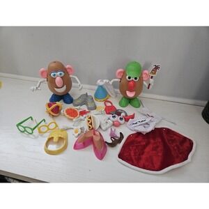 Vintage 1985 Era Hasbro Preschool Mr. Potato‎ Head Lot With Accessories